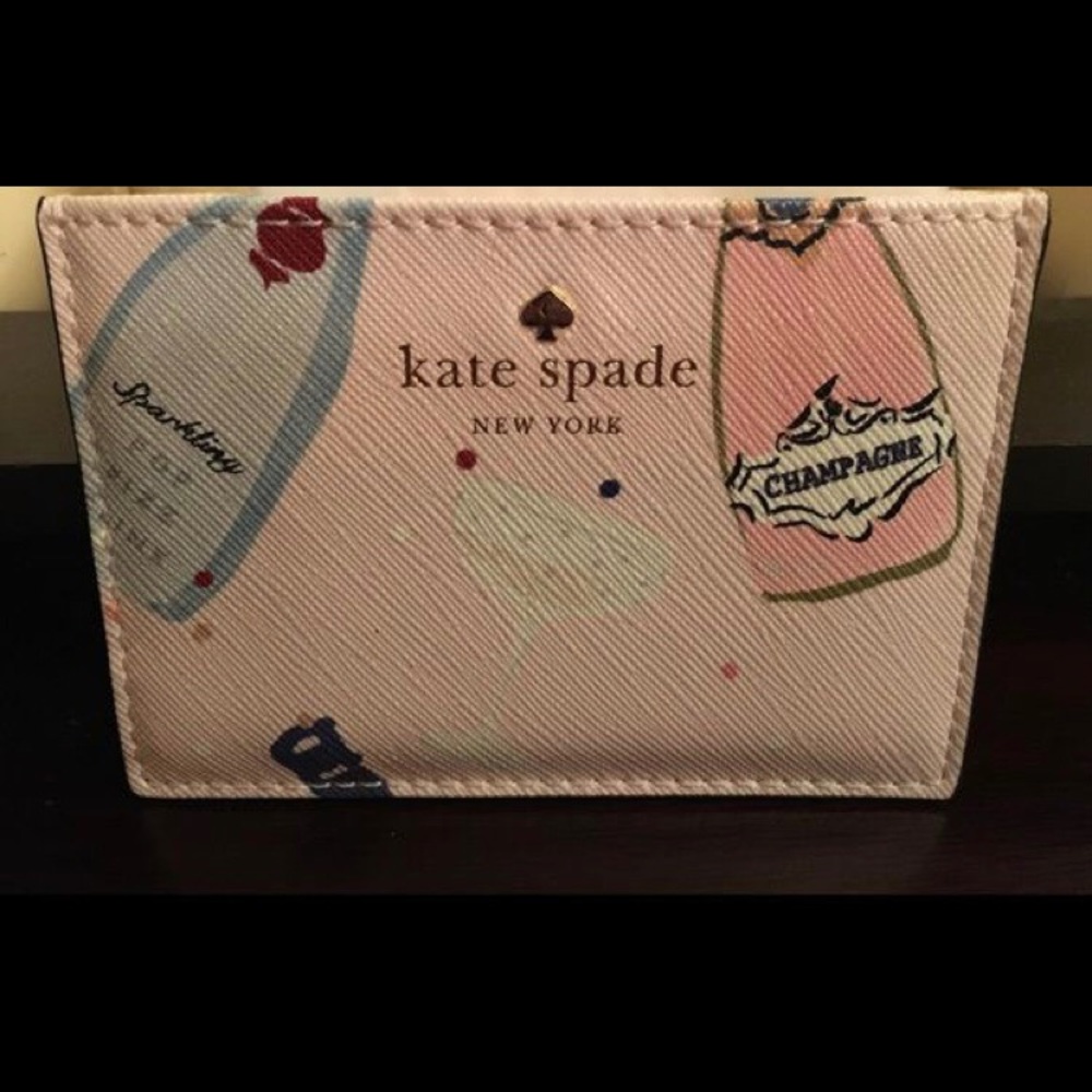 Brand new Kate Spade Prosecco/Rose Card Holder